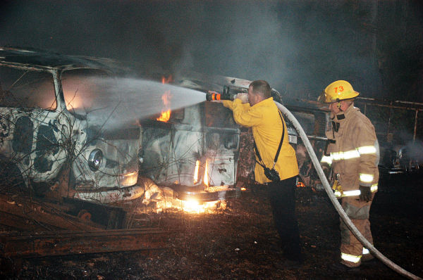 Burned Buses